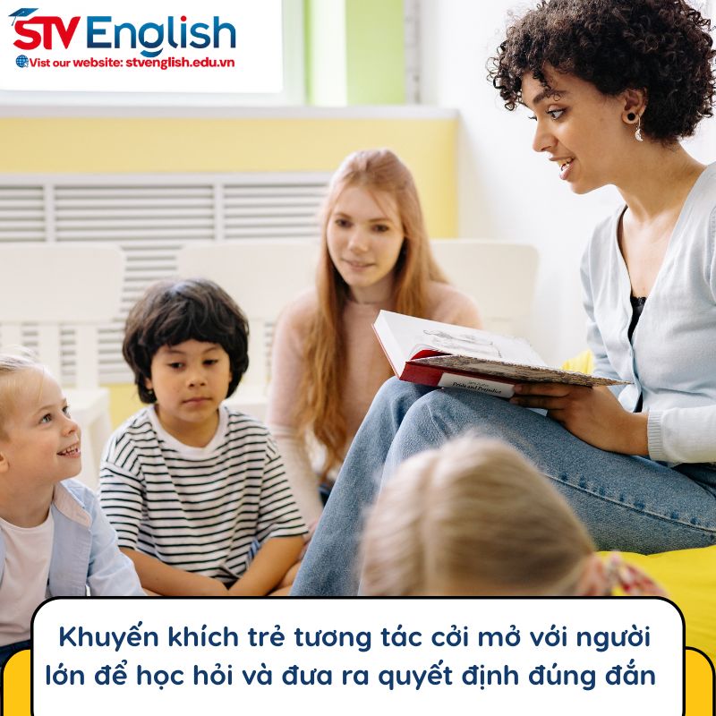 Thuyết trình tiếng Anh cho trẻ em: Khuyến khích trẻ tương tác cởi mở Thuyết trình tiếng Anh cho trẻ em: Khuyến khích trẻ tương tác cởi mở