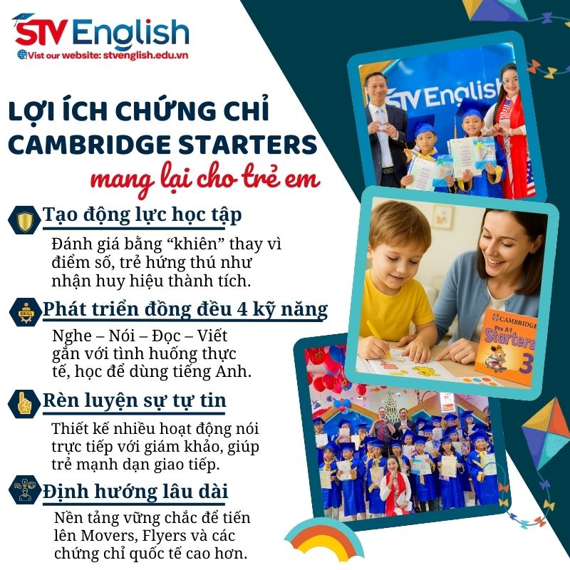Lợi ích của chứng chỉ Cambridge Starters Lợi ích của chứng chỉ Cambridge Starters