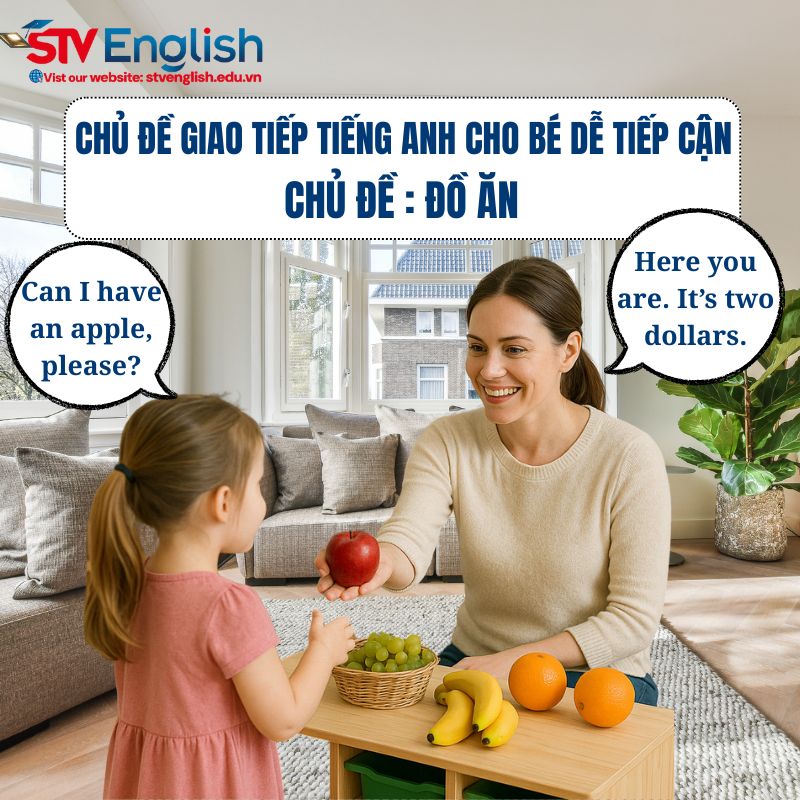 Chủ đề giao tiếp tiếng Anh cho bé "Food" Chủ đề giao tiếp tiếng Anh cho bé "Food"