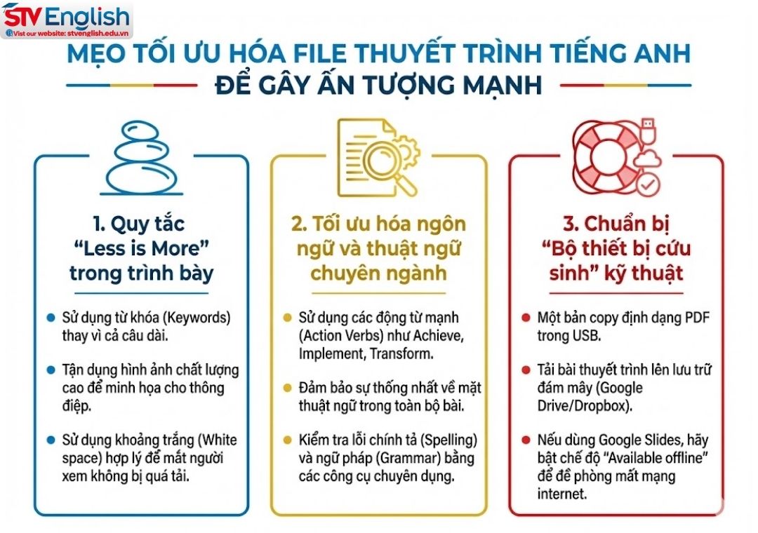 Mẹo tối ưu file thuyết trình tiếng Anh - Gây ấn tượng mạnh Mẹo tối ưu file thuyết trình tiếng Anh - Gây ấn tượng mạnh