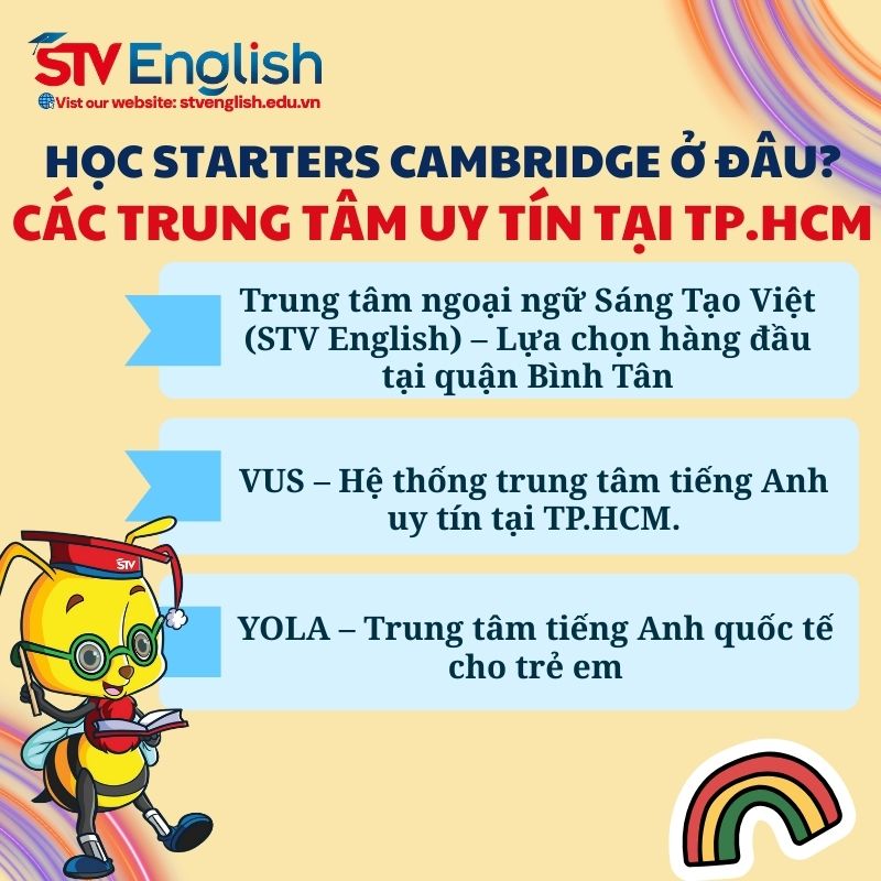 Học Starters Cambridge ở đâu tại TP.HCM? Học Starters Cambridge ở đâu tại TP.HCM?