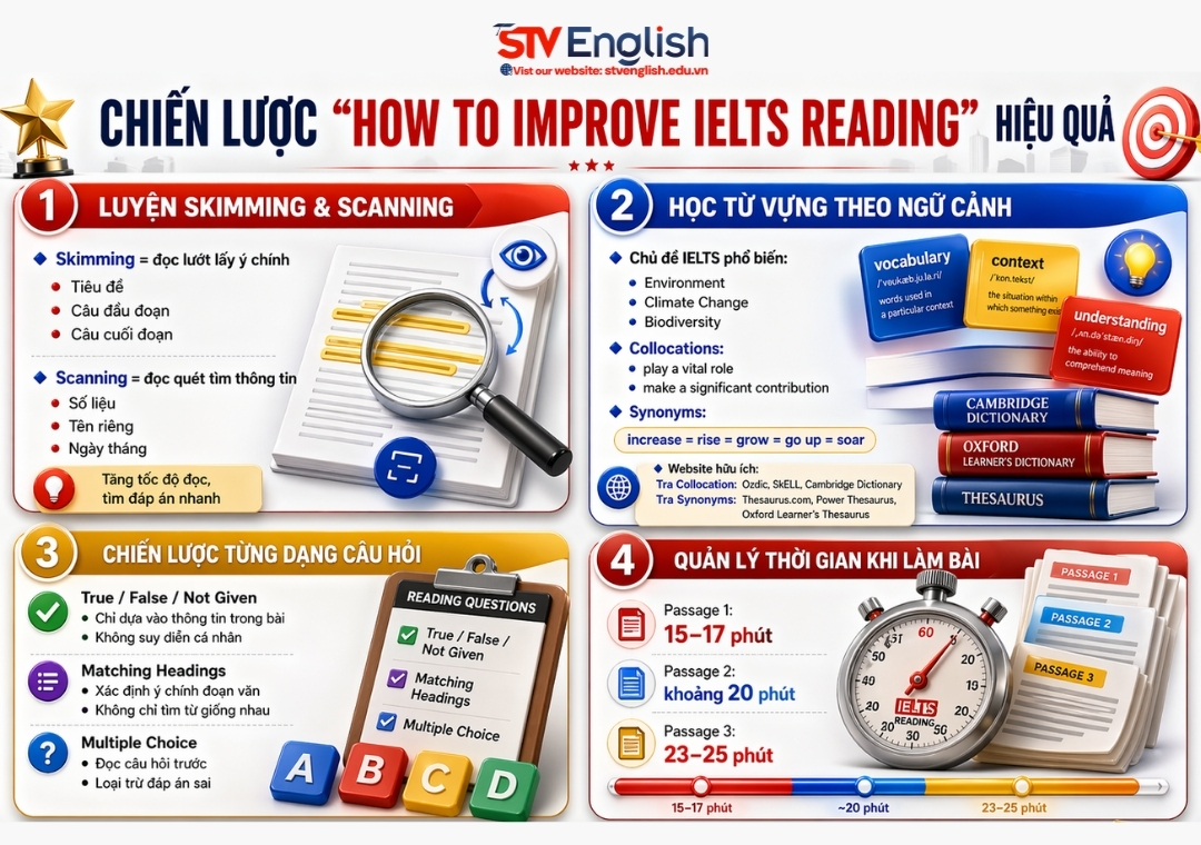 How to improve IELTS Reading hiệu quả How to improve IELTS Reading hiệu quả