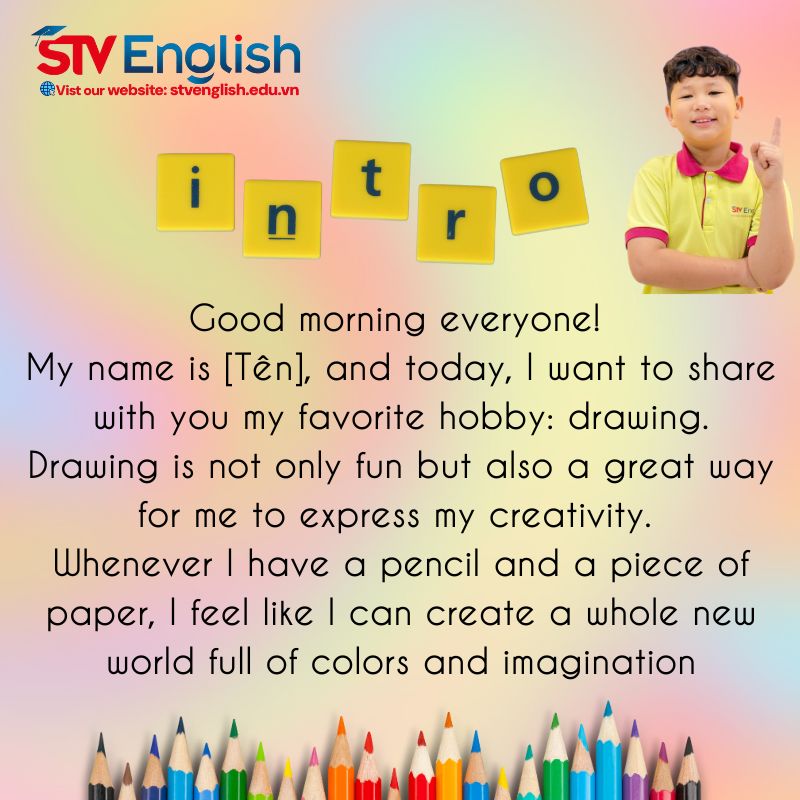 Hướng dẫn thuyết trình tiếng Anh cho trẻ em chủ đề: Sở thích của em Hướng dẫn thuyết trình tiếng Anh cho trẻ em chủ đề: Sở thích của em