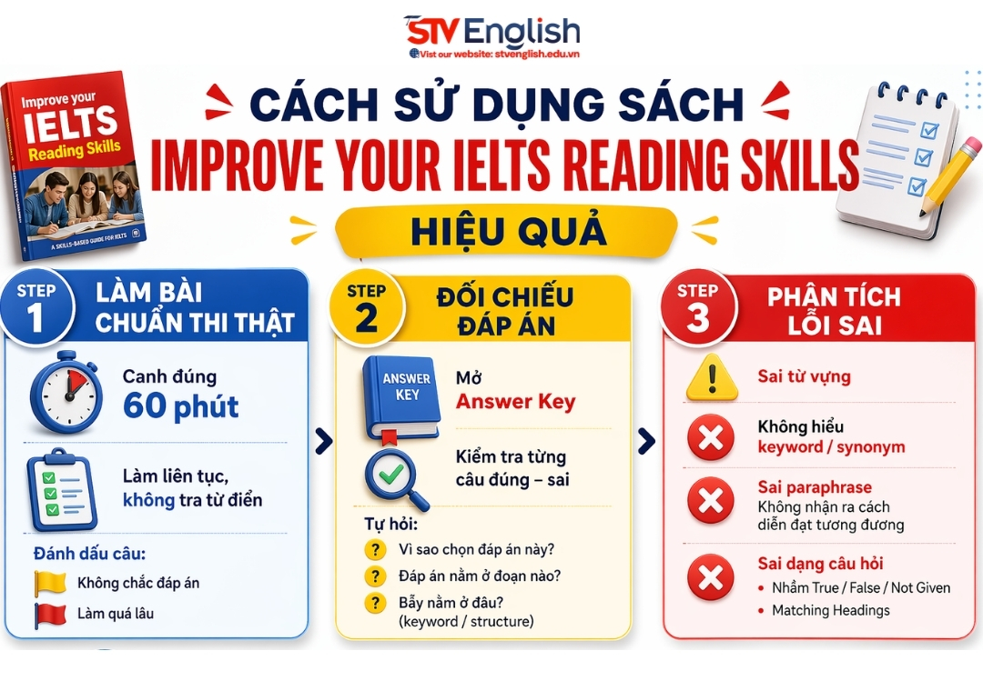 Cách sử dụng improve your ielts reading skills answer key hiệu quả. Cách sử dụng improve your ielts reading skills answer key hiệu quả.