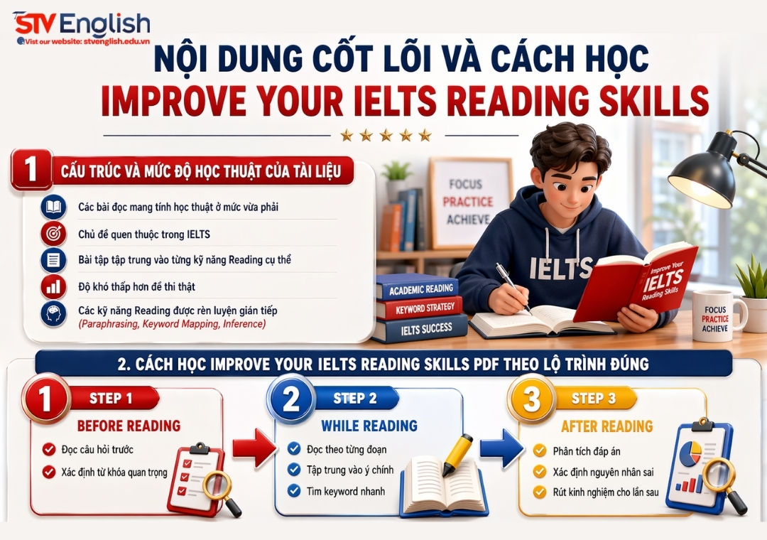 Nội dung cốt lõi và cách học improve your ielts reading skills sam mccarter pdf Nội dung cốt lõi và cách học improve your ielts reading skills sam mccarter pdf