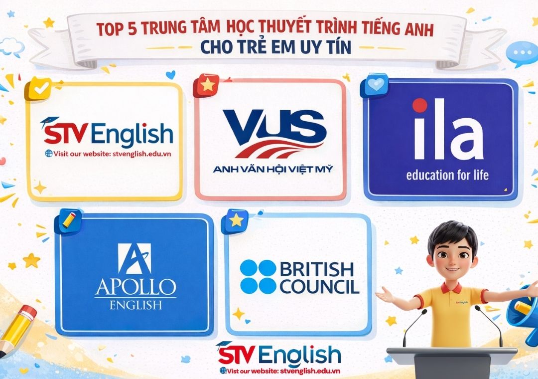 Khoá học thuyết trình tiếng Anh: 5 trung tâm uy tín & review chi tiết Khoá học thuyết trình tiếng Anh: 5 trung tâm uy tín & review chi tiết