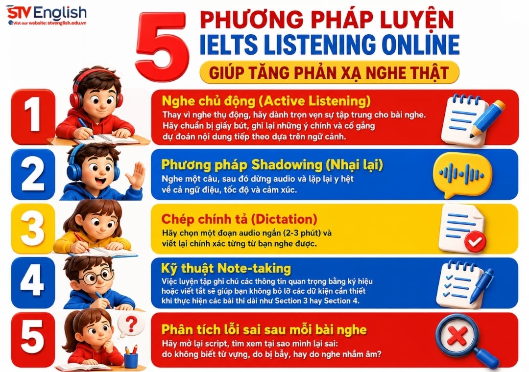 Cách luyện nghe IELTS online hiệu quả ngay tại nhà cho người mới bắt đầu Cách luyện nghe IELTS online hiệu quả ngay tại nhà cho người mới bắt đầu