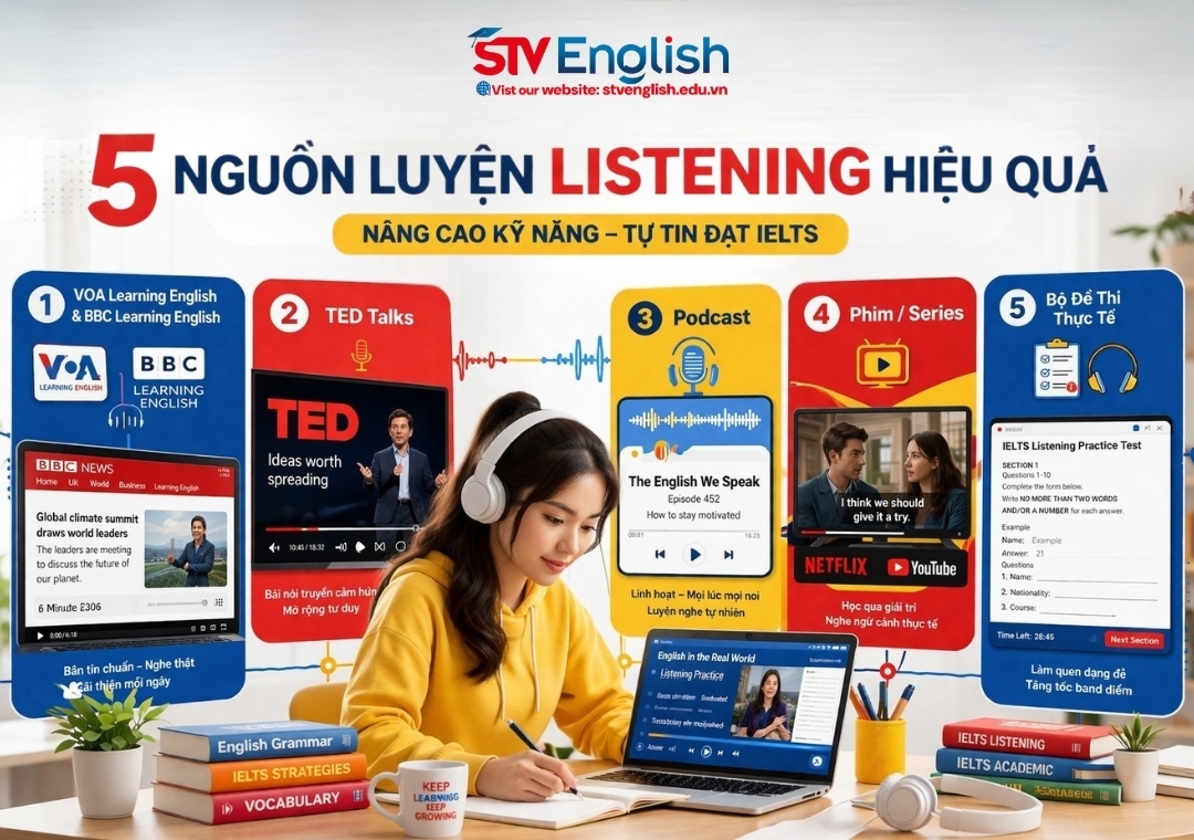 5 nguồn luyện nghe ielts hiệu quả 5 nguồn luyện nghe ielts hiệu quả