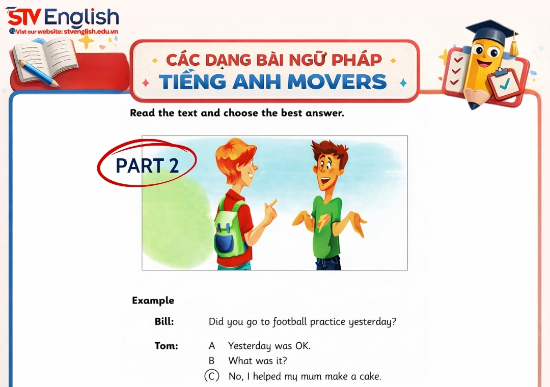 Ngữ pháp tiếng Anh Movers - Part 2 Ngữ pháp tiếng Anh Movers - Part 2