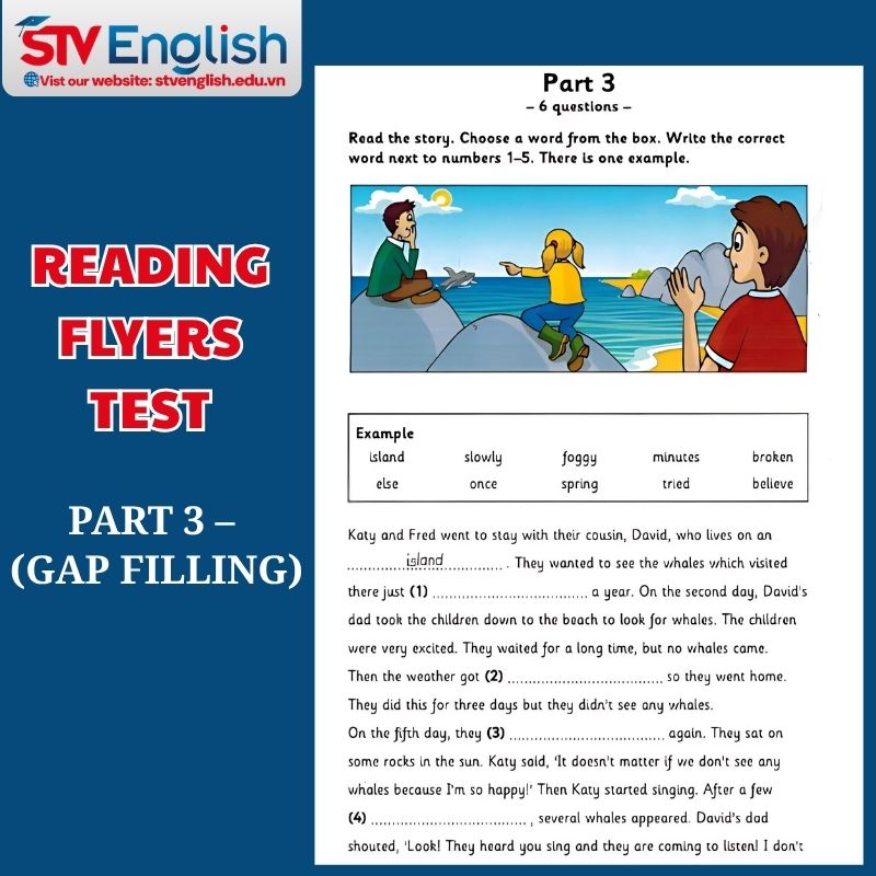 Reading Flyers: Part 3 – Dạng bài điền từ (Gap Filling) Reading Flyers: Part 3 – Dạng bài điền từ (Gap Filling)