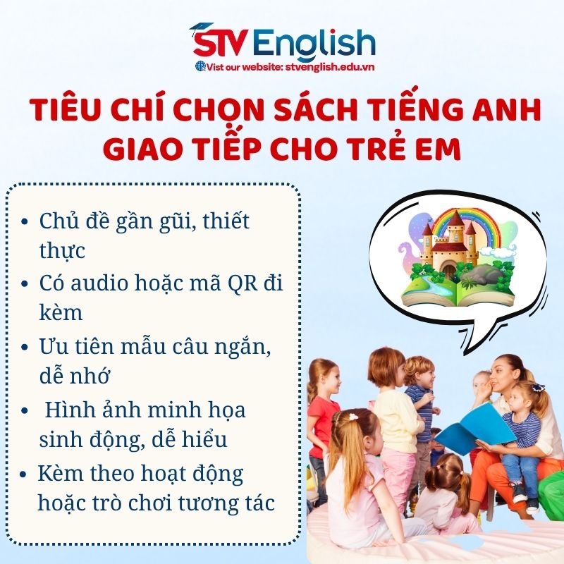Tiêu chí chọn sách tiếng Anh giao tiếp cho trẻ em Tiêu chí chọn sách tiếng Anh giao tiếp cho trẻ em
