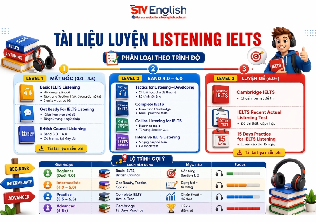 Tài liệu luyện Listening IELTS Tài liệu luyện Listening IELTS