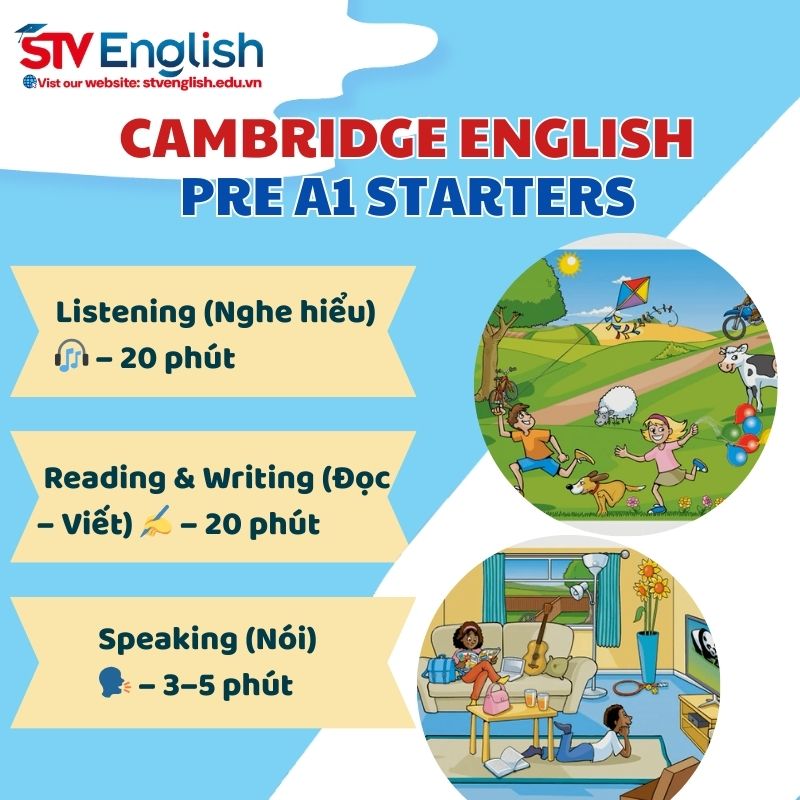 Cấu trúc đề thi Starters Cambridge Cấu trúc đề thi Starters Cambridge