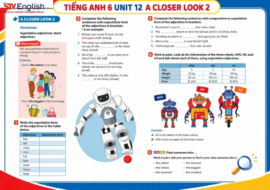 Tiếng Anh 6 Unit 12 A closer look 2 Global Success (trang 61, 62 tập 2) Tiếng Anh 6 Unit 12 A closer look 2 Global Success (trang 61, 62 tập 2)