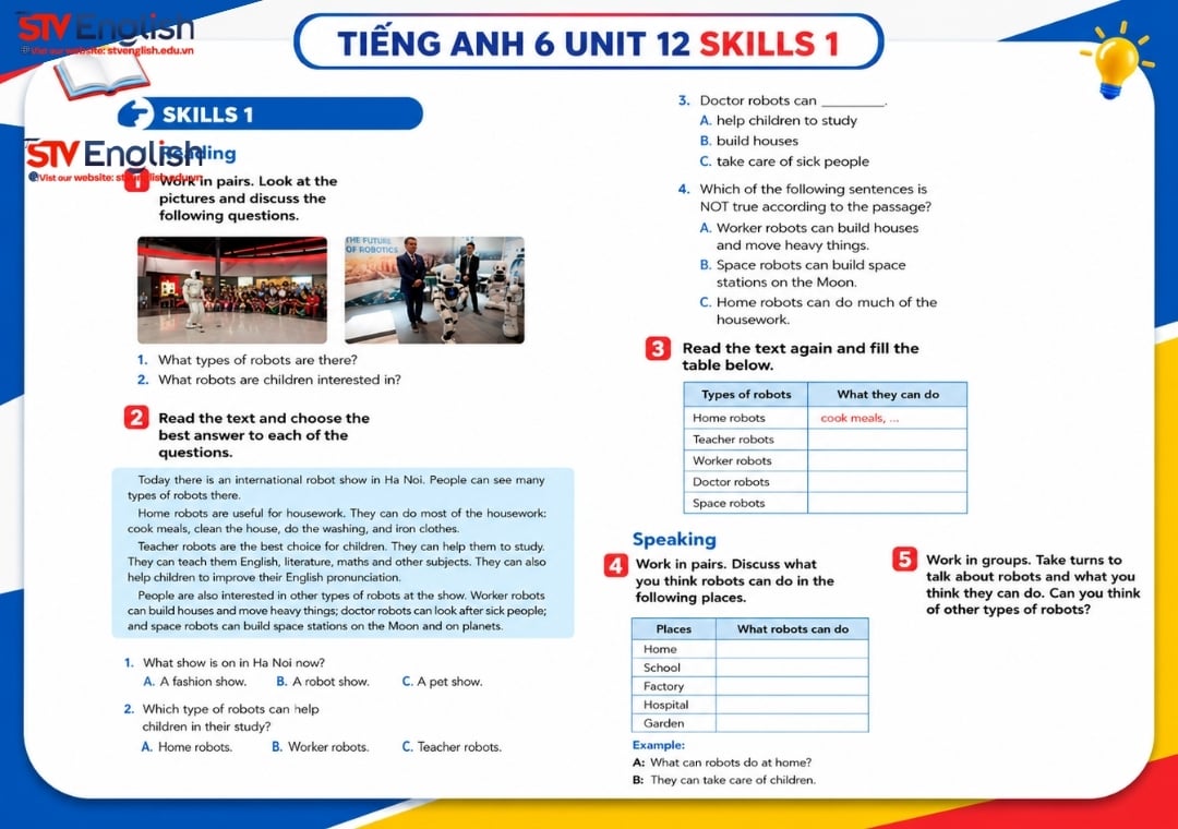 Tiếng Anh 6 Unit 12 Skills 1 Global Success trang 64 Tập 2 Tiếng Anh 6 Unit 12 Skills 1 Global Success trang 64 Tập 2