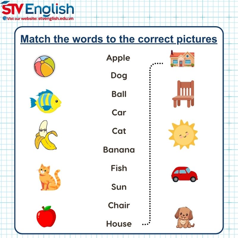 Các đạng bài tập tiếng Anh cho bé 5 tuổi Các đạng bài tập tiếng Anh cho bé 5 tuổi