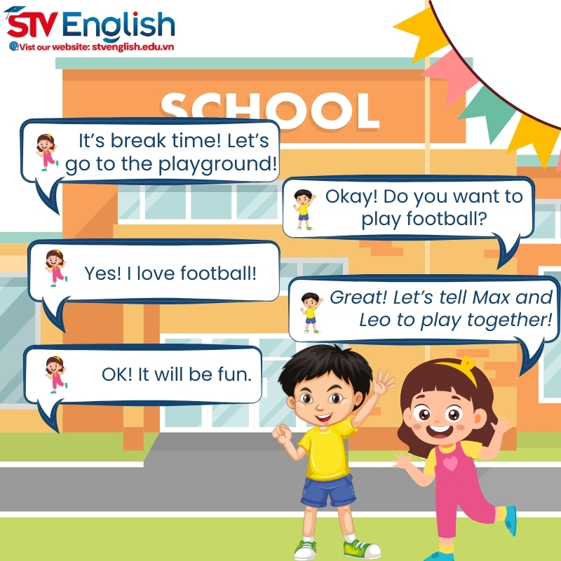 Mẫu hội thoại tiếng Anh giao tiếp cho bé theo các tình huống Mẫu hội thoại tiếng Anh giao tiếp cho bé theo các tình huống