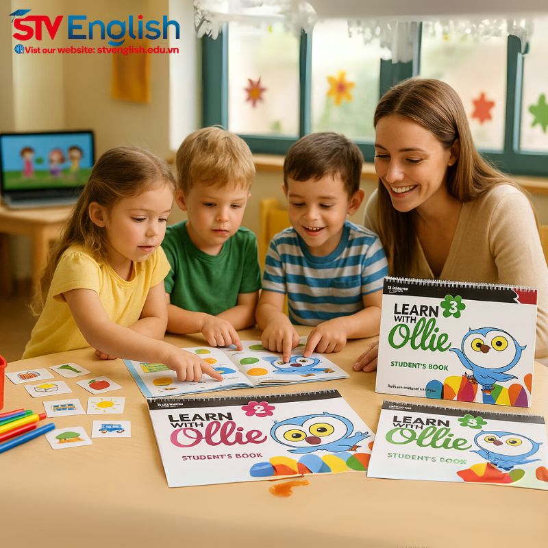 Giới thiệu bộ sách Ollie 2-3 - Dạy tiếng Anh cho bé 4 tuổi Giới thiệu bộ sách Ollie 2-3 - Dạy tiếng Anh cho bé 4 tuổi