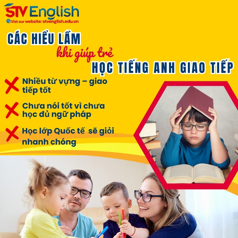 Các sai lầm khi dạy trẻ học tiếng Anh giao tiếp để hội nhập quốc tế Các sai lầm khi dạy trẻ học tiếng Anh giao tiếp để hội nhập quốc tế