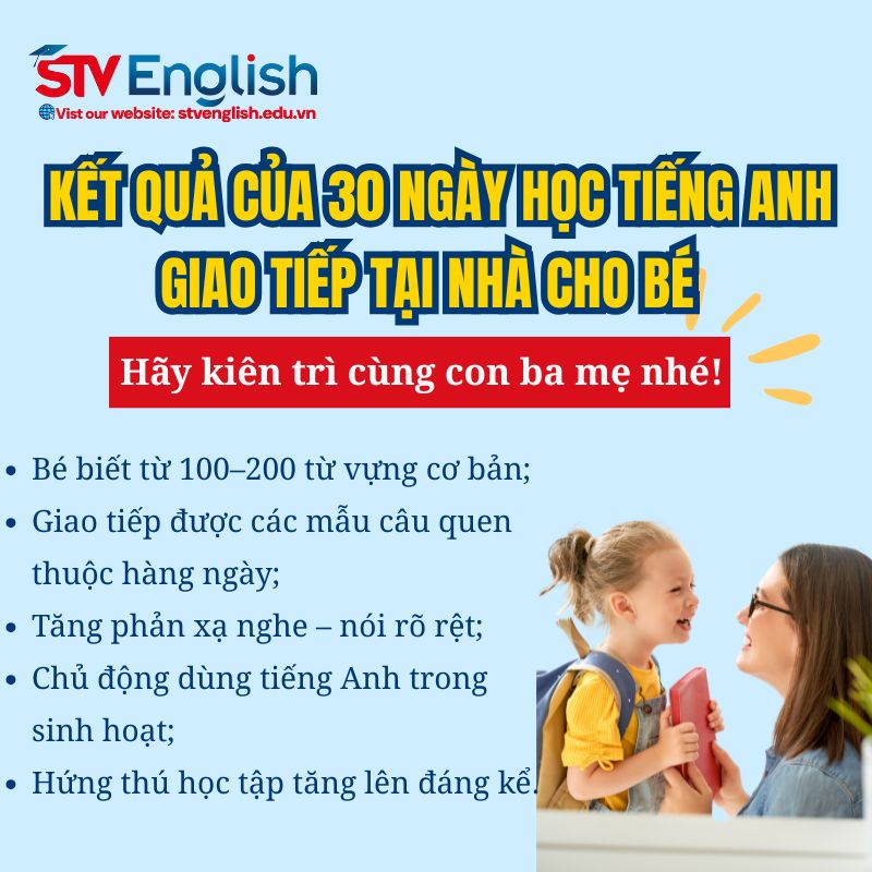 Bé học tiếng Anh giao tiếp tại nhà 1 tháng hiệu quả như thế nào? Bé học tiếng Anh giao tiếp tại nhà 1 tháng hiệu quả như thế nào?