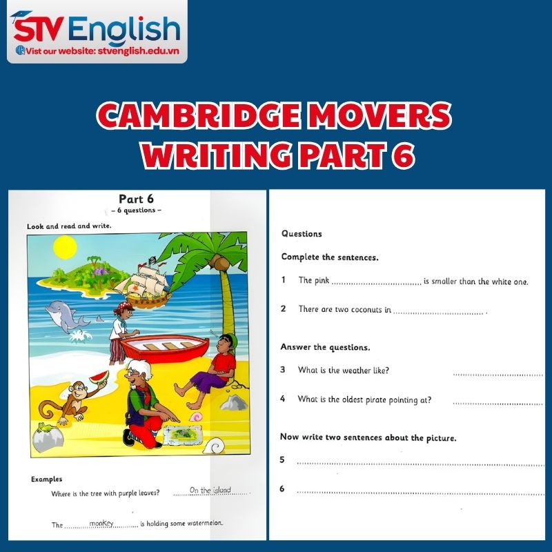 Cambridge Movers Writing Test – Part 6 Cambridge Movers Writing Test – Part 6