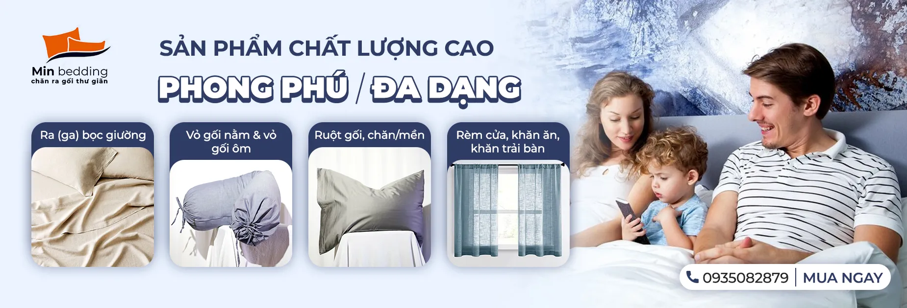 Min Bedding - Chăn Ra Gối Thư Giãn