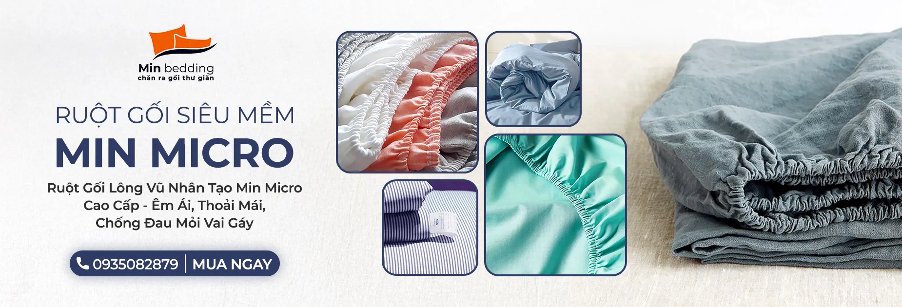 Min Bedding - Chăn Ra Gối Thư Giãn