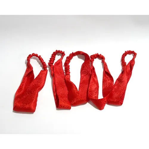 Băng đô tóc lụa + thun mềm co giãn đàn hồi tốt