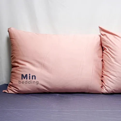 Vỏ gối nằm cotton trơn Min Bedding cao cấp thoải mái, phong cách tối giản