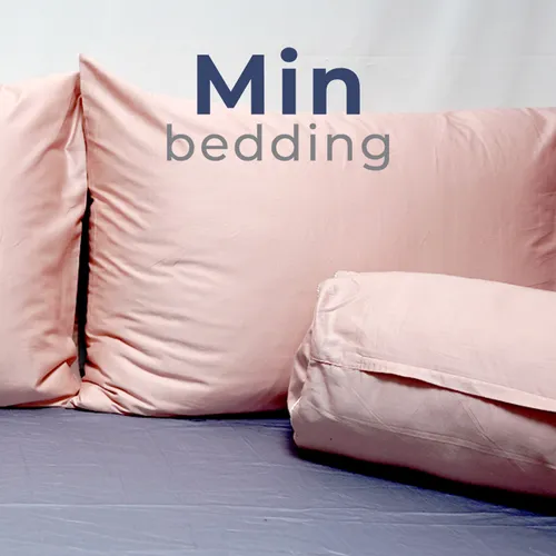Vỏ gối nằm cotton trơn Min Bedding cao cấp thoải mái, phong cách tối giản