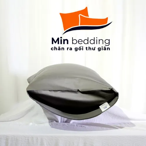 Vỏ gối nằm cotton trơn Min Bedding cao cấp thoải mái, phong cách tối giản