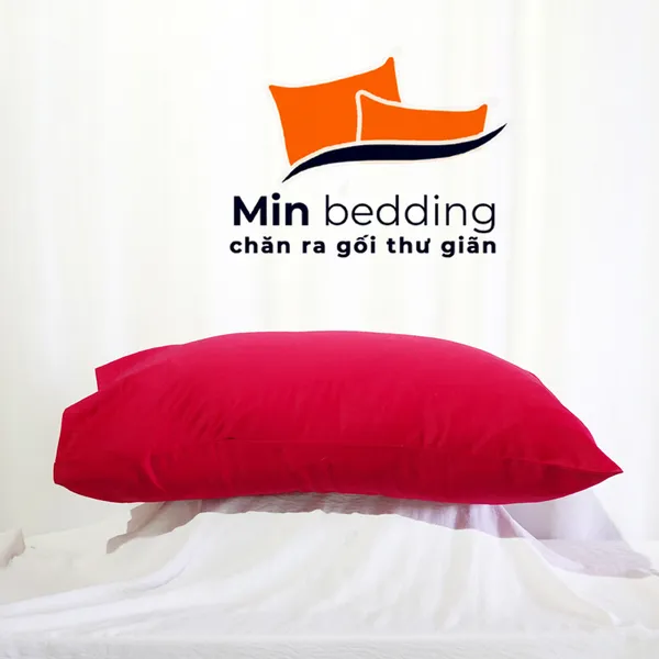 Vỏ gối nằm cotton trơn Min Bedding cao cấp thoải mái, phong cách tối giản
