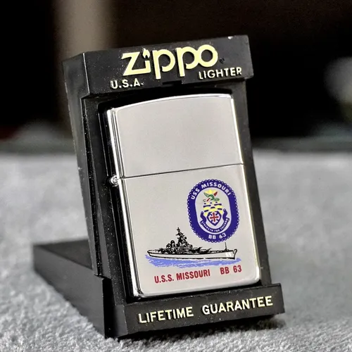 ZIPPO XƯA SƯU TẦM - LA MÃ 1991 - CHỦ TÀU HẠM SÂN BAY HOA KỲ U.S.S