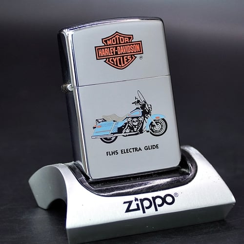 ZIPPO XƯA 1994 - HÀNG XƯA THẬP NIÊN 90s _ CHỦ ĐỀ XE MÁY FLHS ELECTRA GLIDE