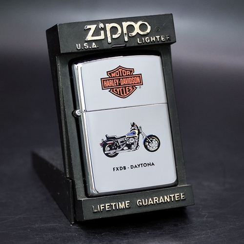ZIPPO XƯA 1994 - HÀNG XƯA THẬP NIÊN 90s _ CHỦ ĐỀ XE MÁY FXDB DAYTONA