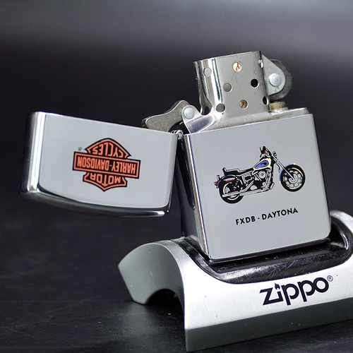 ZIPPO XƯA 1994 - HÀNG XƯA THẬP NIÊN 90s _ CHỦ ĐỀ XE MÁY FXDB DAYTONA