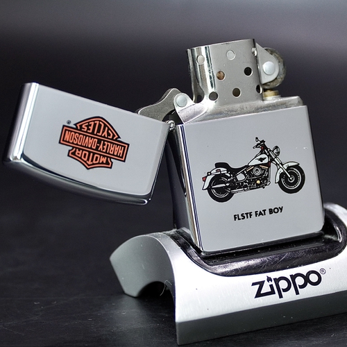 ZIPPO XƯA 1994 - HÀNG XƯA THẬP NIÊN 90s _ CHỦ ĐỀ XE MÁY FLSTF FAT BOY