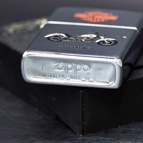 ZIPPO XƯA 1994 - HÀNG XƯA THẬP NIÊN 90s _ CHỦ ĐỀ XE MÁY FLSTF FAT BOY