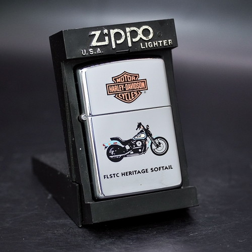 ZIPPO XƯA 1994 - HÀNG XƯA THẬP NIÊN 90s _ CHỦ ĐỀ XE MÁY FLSTC HERITAGE SOFTAIL