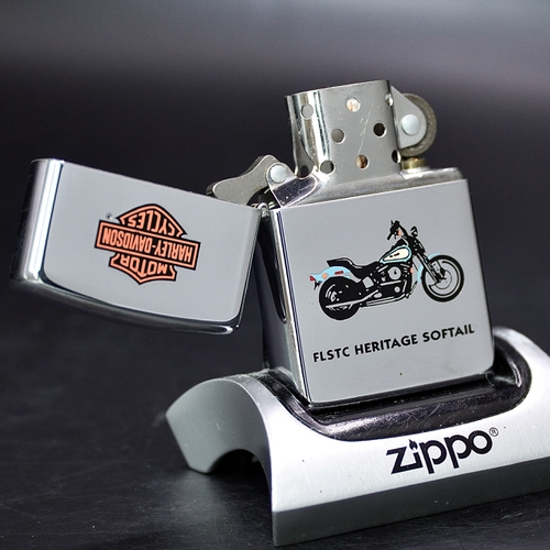 ZIPPO XƯA 1994 - HÀNG XƯA THẬP NIÊN 90s _ CHỦ ĐỀ XE MÁY FLSTC HERITAGE SOFTAIL
