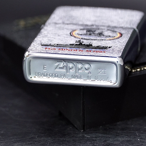 ZIPPO XƯA 1995 - HÀNG XƯA THẬP NIÊN 90s _ CHỦ ĐỀ TÀU CHIẾN FGS MINDEN M 1085