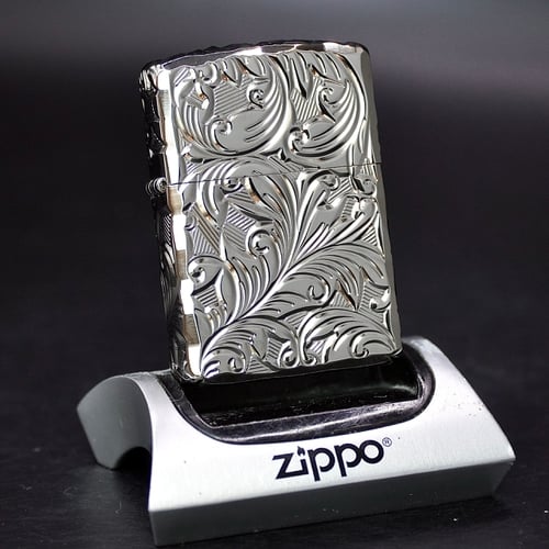 ZIPPO 2018 - HÀNG XUẤT NHẬT  _ CHỦ ĐỀ LẮC KÊ BẠC HOA VĂN FLORAL