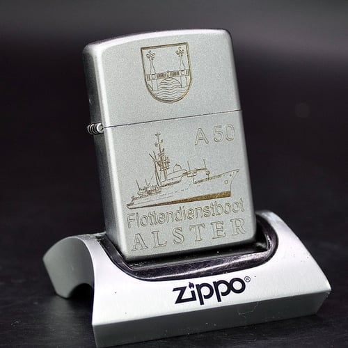 ZIPPO XƯA 2004 - HÀNG XƯA THẬP NIÊN 2000s _ CHỦ ĐỀ TÀU CHIẾN FLOTTENDIENSTBOOT