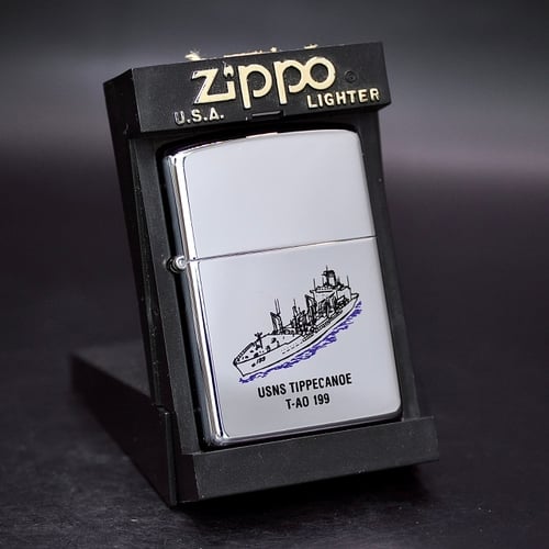 ZIPPO XƯA 2004 - HÀNG XƯA THẬP NIÊN 2000s _ CHỦ ĐỀ TÀU CHIẾN TIPPECANOE T-A0 199
