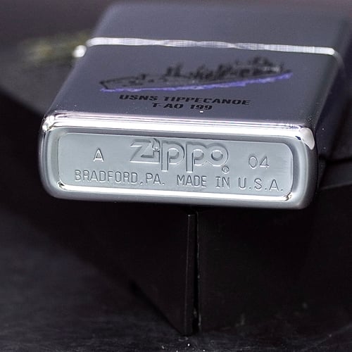 ZIPPO XƯA 2004 - HÀNG XƯA THẬP NIÊN 2000s _ CHỦ ĐỀ TÀU CHIẾN TIPPECANOE T-A0 199