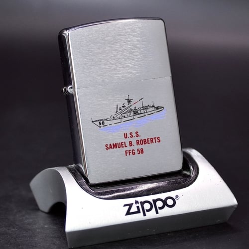 ZIPPO XƯA 2002 - HÀNG XƯA THẬP NIÊN 2000s _ CHỦ ĐỀ TÀU CHIẾN SAMUEL B. ROBERT FFG58