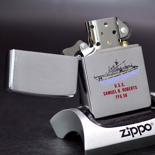 ZIPPO XƯA 2002 - HÀNG XƯA THẬP NIÊN 2000s _ CHỦ ĐỀ TÀU CHIẾN SAMUEL B. ROBERT FFG58