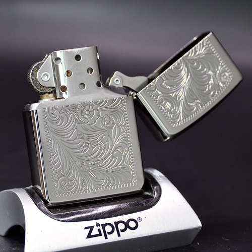 ZIPPO XƯA MẠ BẠC 1996 - HÀNG XƯA THẬP NIÊN 90s _ CHỦ ĐỀ VENETIAN