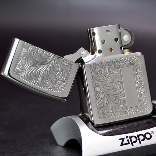 ZIPPO XƯA MẠ BẠC 1996 - HÀNG XƯA THẬP NIÊN 90s _ CHỦ ĐỀ VENETIAN