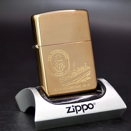 ZIPPO XƯA 1995 - HÀNG XƯA THẬP NIÊN 90s _ CHỦ ĐỀ TÀU CHIÊN YELLOWSTONE AD-41